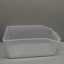 Araven Ingredient Bin, Storage Container for Large Quantity Ingredients, Use in Commercial or Home Kitchen, 3.6 Gallons, 1 Count, White, 8 7/8" x 9" x 19".