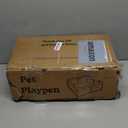 42x42 Inches Puppy Playpen with Gate, Dog Playpen for Puppies or Small Dogs, DogFence Pet Playpen for Indoor & Outdoor, Sturdy Safety DogPen with Thickened Fabric, High-Strength Nylon Wire Mesh (Blue)