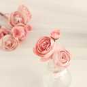 Floroom Ranunculus Artificial Flowers 18 Pcs Dusty Rose Faux Silk Mini Ranunculus Bulk Fake Wedding Filler Flowers for DIY Bouquets, Centerpieces, Bridal Shower Decorations & Arrangements
