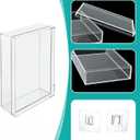 Clear Acrylic Bible Display Case with Adhesive Buckle, 10.2 x 7 x 2.4 Inch Vertical Wall Mounted & Tabletop Use Book Protector for Collectors to Display and Storage Bibles, DVDs