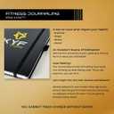 Journal  Premium Log Book & Workout Planner Designed by Gym Experts, 12 Weeks Workout & Macro Tracker, Gym Hardcover Notebook, Exercise Journal for Men & Women, Undated A5 Size