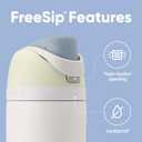 Owala FreeSip Insulated Stainless Steel Water Bottle with Straw for Sports, Travel, and School BPA-Free Sports Water Bottle, 24 oz, Iced Breeze