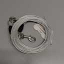 Petest 40ft Reflective Tie-Out Cable for Heavy Dogs Up to 125 Pounds
