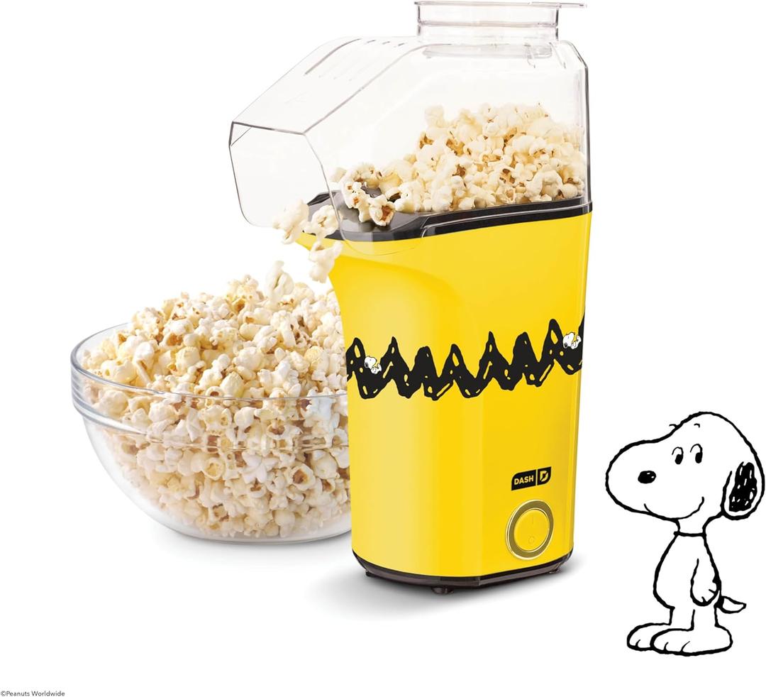 Peanuts x Dash Fresh Pop Popcorn Maker (16 cups, Peanuts (Yellow & Black))