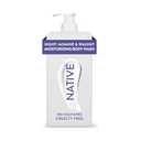 Native Moisturizing Body Wash Contains Naturally Derived Ingredients | For Women & Men, Sulfate, Paraben, & Dye Free Leaving Skin Soft and Hydrated | Night Jasmine & Walnut 18 oz
