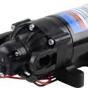 Everflo EF2200-QA-BOX 2.2GPM 12V Diaphragm Pump-Quick Attach Port, Black