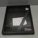 TJ.MOREE Military Challenge Coin Display Case, Coin Display Holder Wall Mount with Removable Shelves, Shadow Box for Medals Pin Badges Buttons