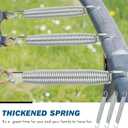 Tudomro Trampoline Springs Replacement - Heavy Duty Stainless Steel Weather Resistant Metal Trampoline Pulling Tool Accessories
