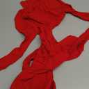 Women's Sexy Fishnet Seamless 2 Piece Outfits Mock Neck Long Sleeve Crop Top Legging Set Club Lingerie Sets (Red), One Size 2-14