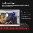 VIVOSUN Reptile Heating Pad 6x8 Inch with Thermostat Combo Under Tank Terrarium Heating Mat for Turtles, Lizards, Frogs, and Other Reptiles