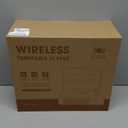 Vinyl Record Player Turntable with Built-in Bluetooth Receiver & 2 Stereo Speakers, 3 Speed 3 Size Portable Retro Record Player for Entertainment and Home Decoration (Brown)