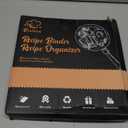 Recipe Binder 8.5"x11" 3 Ring Set, Waterproof Full Recipe Book Binder with Plastic Sleeves, Recipes, Dividers & Labels, Blank Recipe Card Book to Write in Your Own Recipe