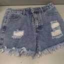 MODARANI Denim Shorts for Women Distressed Jean Shorts Ripped Summer Hot Short. Size XS