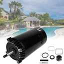 UST1152 Pool Pump Motor and Seal Replacement Kit Pool Pump Motor 1.5 HP Up-Rated C Face 56J Frame Compatible with Hayward Super Max-Flow Northstar Jacuzzi Magnum Pumps