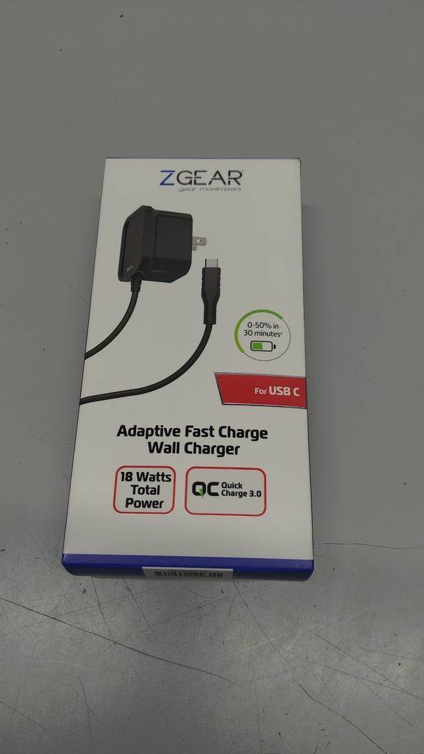 Zgear (18w) Adaptive Fast Charge Usb-c Wall Charger