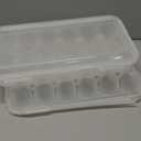 XBY-US 2 Pack Covered Egg Holders For Refrigerator, Plastic Storage Container/ Deviled Egg Tray Carrier with Lid Fits 18X2 Eggs(36 Eggs)