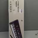 61 key keyboard Piano,Portable Electronic Digital Piano,Built In Dual Speakers,External Microphone,Power Plug,Rich Teaching Content,Multi-Functional Electronic Piano Suitable For Beginners