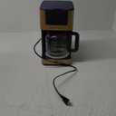 West Bend Timeless 12-Cup Programmable Coffee Maker with Brew Strength Selector for Hot and Iced Coffee, Includes 1-4 Cup Brew Option and Permanent Filter (Blue/Gold)