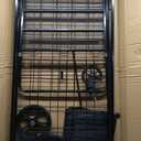 455lbs Shopping Cart for Groceries, Large Heavy Duty Grocery Cart on Wheels, Folding Dual Basket Utility Carts with Waterproof Liner, Shopping Carts for Transport, Laundry, Gift, Luggage