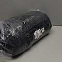 110L/140L Expandable Soft-Sided Foldable Duffle Bag with 2 Rubber Wheels,Packable 32” Rolling Carry-On with Multi-Pockets & Compartments,Black Orange