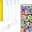 stuffed animal storage,The solution you have been looking for,stuff animal organizer,Holds a lot,toy storage,Way better than the ceiling hammocks,over the door,stuffy storage,White+Black