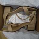 Amazon Essentials Women's Two Strap Ankle Strap Block Heel Sandal 8W