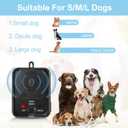 Anti Barking Device, Rechargeable Dog Barking Control Devices Sonic Bark Deterrent Devices Ultrasonic anti bark device for dogs with 3 Modes, Dog Barking Silencer Indoor Outdoor, Black