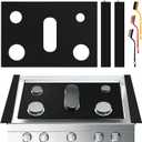 Stove Cover Gas Stove Top Burner Covers Protectors for Samsung Gas Range Stove Mat Protector Reusable,Oven Liners Mat,Non-Stick Washable Keep Stove Clean Stove Guard (stove cover 24.29"*16.26")