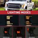 Chrome Pair Headlights Fit 2017-2019 Ford F250 F350 F450 F-550 SuperDuty