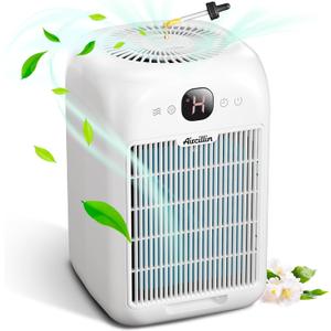 Air Purifiers for Home Bedroom Up to 908 Sq Ft, Air Purifiers with HEPA Filter Aromatherapy,Turbo Boost Button, Sleep Mode, White