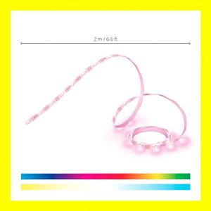 WiZ 6FT RGB Wi-Fi LED Smart Color Changing Light Strip - Connects to Your Existing 2.4Ghz Wi-Fi - Control with Wiz Connected App - Works with Google Home, Alexa and Siri Shortcuts - No Hub Required