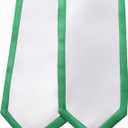 Unisex Adult Graduation Honor Stole Classic End With Trim 72" Long (Green)