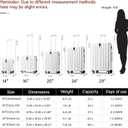 Hanke Luggage Sets 2 piece Carry On Luggage with Wheels PC Hard Shell Suitcases Lightweight Checked Travel Luggage Large Travel Suitcase Woman Men 20/29 Inch(Ivory White)
