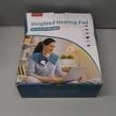 Comfytemp Heating Pad for Back Discomfort, 22"x33" XXL Weighted Electric Neck Shoulders Heat Pad, 2H Auto-Off, Large Back Heated Wrap, Birthday Gifts for Women Men, Washable (Grey)