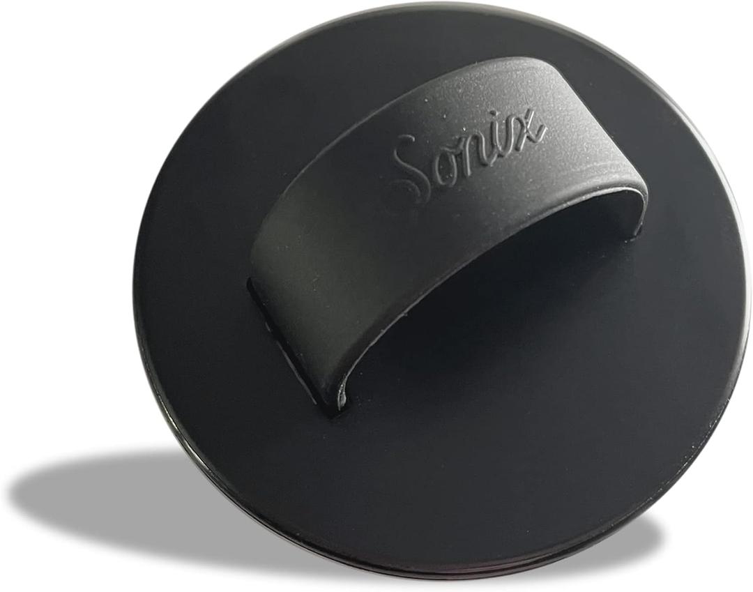 Sonix Magnetic Phone Grip, MagSafe Silicone Ring Loop Grip - Detachable Holder for Hand, Soft MagSafe Grip | Matte Black