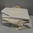 COYACOOL Linen Closet Organizers and Storage, Closet Storage Bins Basket Organizer, Foldable Organization Baskets with Mesh Window for Clothes Towels and Toys, 12.75" x 12.75" x 9", Beige, 6 pack