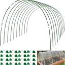 MAXPACE Greenhouse Hoops for DIY 2.8ft or Wider Grow Tunnel, Rust-Free Fiberglass Support Hoops Frame for Garden Fabric, DIY Plant Support Garden Stakes, Gardening Supplies, 50pcs