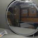 28 Inch Round LED Bathroom Mirror with Lights, Circle Lighted Vanity Mirror