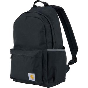 Carhartt 21L Classic Laptop Backpack, Water-Resistant Pack W/ 15" Laptop Sleeve and Organizational Compartments, Black, One Size