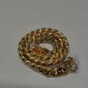 Stainless Steel 18K Gold Dog Collar with Secure Locking Buckle – 15MM Cuban Link ChewProof Chain for Small, Medium & Large Dogs