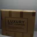 GXT Car Seat Covers Front Seats Only, Front Car Seat Covers 2 Pack, Premium Faux Leather Car Seat Cushion - Universal Fit for Most Sedans SUV Pick-up Truck with Headrests (Khaki and Orange)