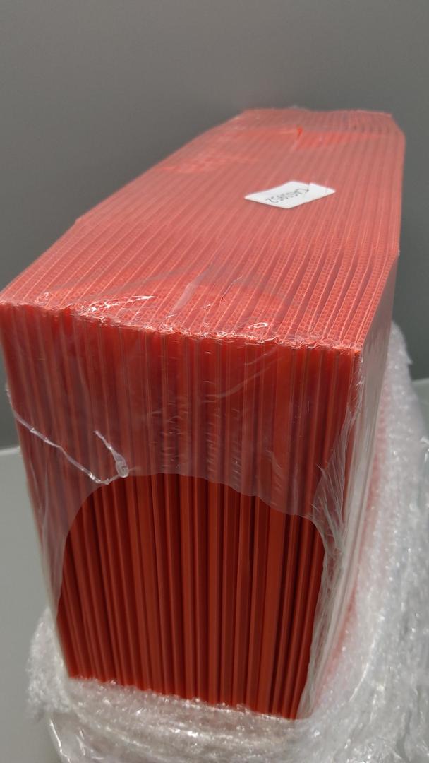 24 PCs Plastic Pri, 5,35 x 13,5 (Red)
