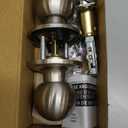 Copper Creek Passage Interior Door Knob  ANSI Grade-3 Certified, Modern Heavy Duty Handle, Easy Install and Reversible for Bedroom, Bathroom & Closets  Satin Stainless (1 Pack)