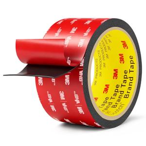 3M Double Sided Tape Heavy Duty 2in x 10ft, Heavy Duty Removable Mounting Tape, Adhesive Strips Double Sided Mounting Tape, Strong Foam Tape for Walls Picture Hanging Poster, Car, LED Strip Light