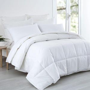 Comforter Twin XL Size - All Season Down Alternative - Premium Soft Microfiber - White, 92" x 68"