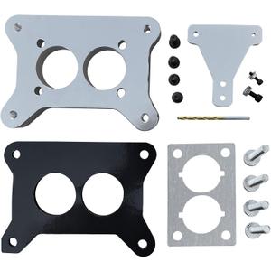 Carburetor Carb Adapter Plate with Throttle Linkage Compatible with Jeep AMC CJ 258 6cyl 4.2L BBD Carter to Ford Motorcraft 2100 2150 Swap