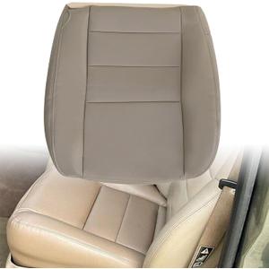 GXARTS Tan #4H Driver Side Bottom Lower Replacement Leather Seat Cover Fit for Ford F250 F350 F450 F550 2002-2007 Fit for Ford Excursion 2002 2003 2004 2005