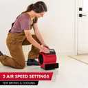 Vacmaster 3 Speed Floor Fan 156W 550CFM Air Mover Utility Blower Fan AM201 1101