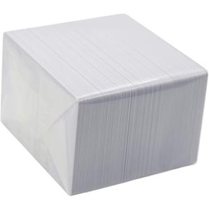 100 Pack 1K RFID Smart Intelligent Cards Compatible with Mi-fare Classic 1K 13.56MHz 14443A Card White Card Hotel Key Cards Access Control Card Printable on Card Printers