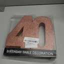 40th Birthday Decorations for Women,40th Anniversary Decorations,Rose Gold Glitter 40th Birthday Party Centerpieces for Table Decorations,40 Table Topper Decor